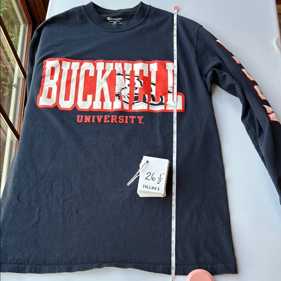 Bucknell Bison Navy Long Sleeve Tee - Medium - Picture 7 of 8